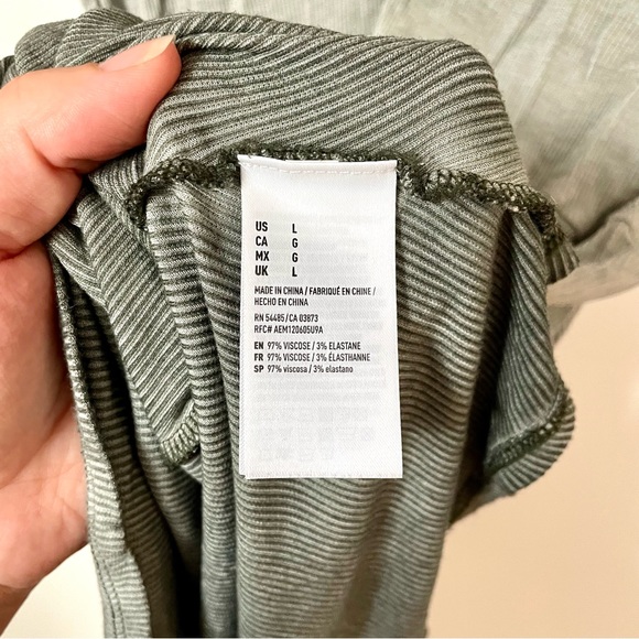 American Eagle Y2K Ribbed Tie Dye T Shirt Dress. - Picture 5 of 7